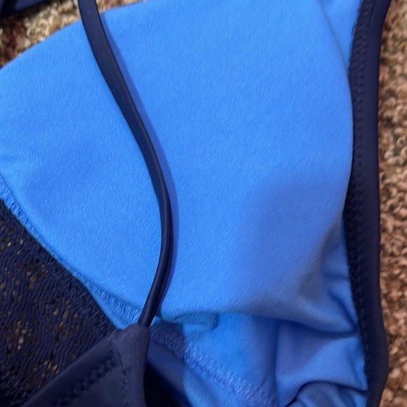 Mossimo navy with lace inlay swimsuit - Picture 4 of 5